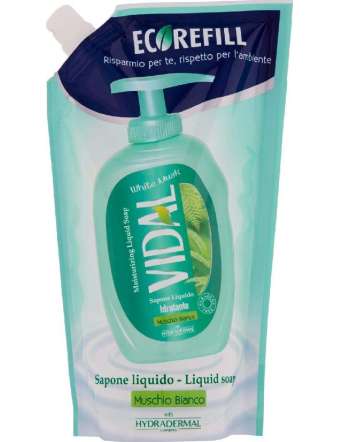 VIDAL ECO RICARICA MUSCHIO SAPONE LIQUIDO FLACONE LT 1