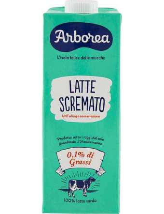 ARBOREA LATTE SCREMATO BRIK LT 1