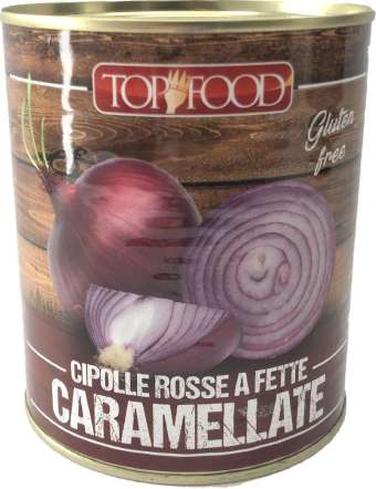 TOP FOOD CIPOLLE ROSSE A FETTE CARAMELLATE GR 800