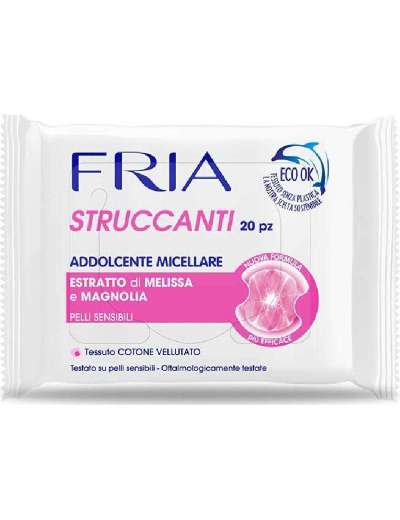 FRIA SALVIETTE STRUCCANTI ADDOLCENTE MICELLARE PELLE SENSIBILE PZ 20