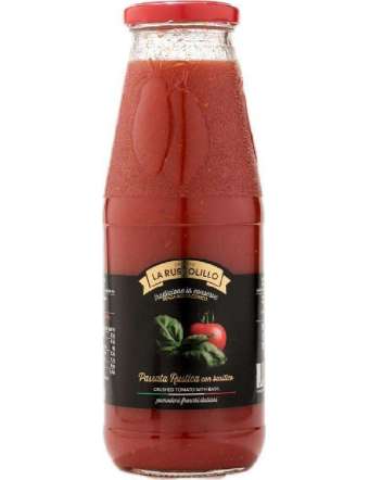 RUSSOLILLO PASSATA RUSTICA CON BASILICO VETRO GR 680