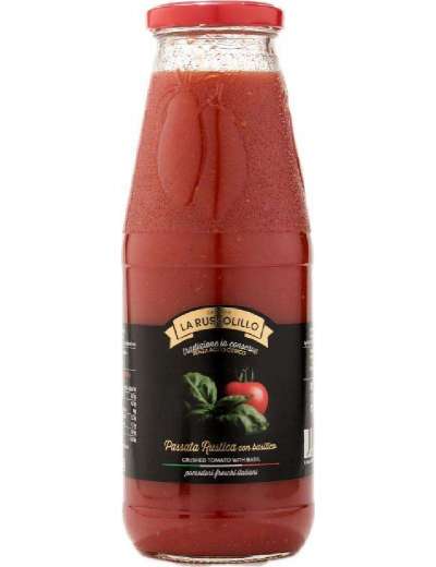 RUSSOLILLO PASSATA RUSTICA CON BASILICO VETRO GR 680