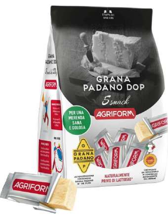 AGRIFORM SNACK GR 20 X 5 PZ GRANA PADANO DOP GR 100