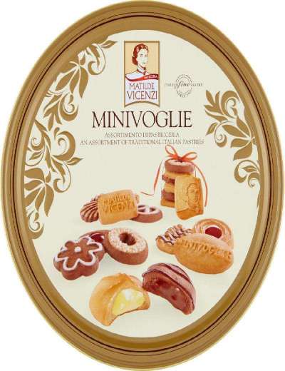 VICENZI MINIVOGLIE LATTA BISCOTTI ASSORTITI GR 500