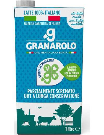 GRANAROLO LATTE 100% ITALIANO PARZIALMENTE SCREMATO BRIK LT 1