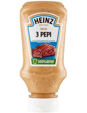 HEINZ SALSA 3 PEPI TOP DOWN ML 220