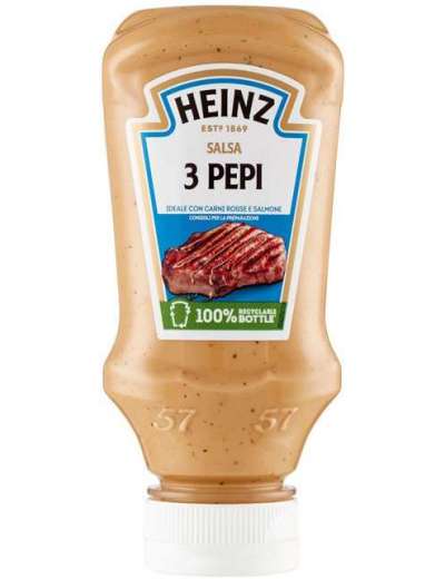 HEINZ SALSA 3 PEPI TOP DOWN ML 220