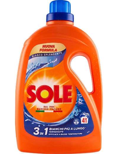 SOLE LIQUIDO BIANCO SPLENDENTE 41 LAVAGGI ML 1845