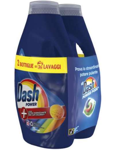 DASH LIQUIDO 18 LAVAGGI COLORE IGIENIZZANTE X2 PZ