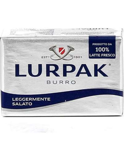 LURPAK BURRO LEGGERMENTE SALATO 100% LATTE FRESCO GR 250