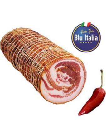 BLU ITALIA PANCETTA ARROTOLATA CON PEPERONCINO SFUSA KG 4