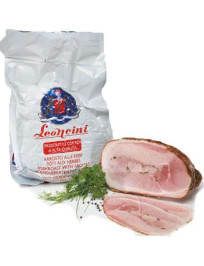 LEONCINI PROSCIUTTO COTTO ALLE ERBE ALTA QUALITA' 1/2 META' GR 3800