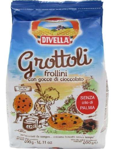 DIVELLA GROTTOLI CIOCCOLATO BISCOTTI GR 400