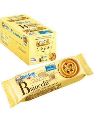 MULINO BIANCO BAIOCCHI NOCCIOLA MONOPORZIONE GR 28