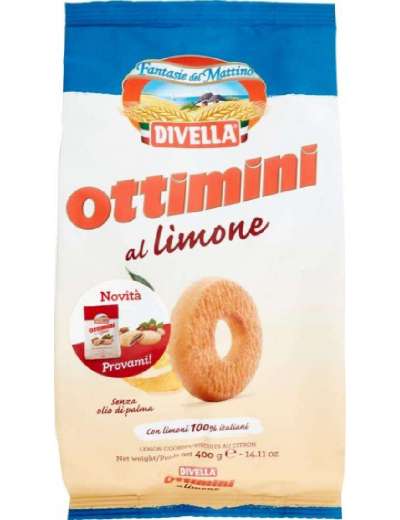 DIVELLA OTTIMINI LIMONE BISCOTTI GR 400