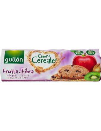 GULLON CUOR DI CEREALE FRUTTA & FIBRA BISCOTTI GR 300