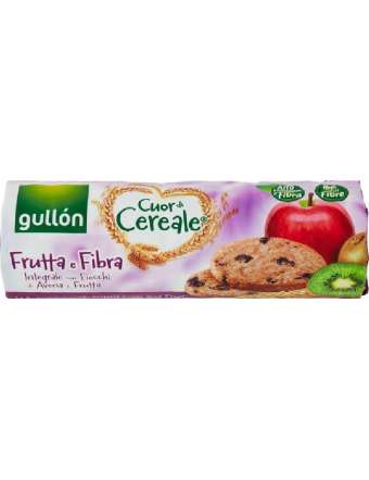 GULLON CUOR DI CEREALE FRUTTA & FIBRA BISCOTTI GR 300