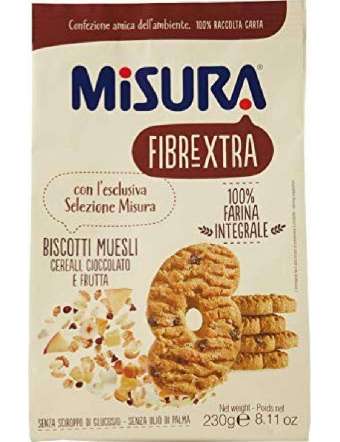 MISURA BISCOTTI MUESLI FIBRE GR 230