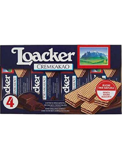 LOACKER WAFER CREMKAKAO 4X45 GR 180