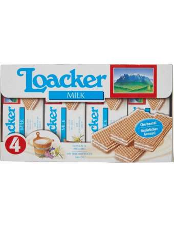 LOACKER WAFER MILK 4X45 GR