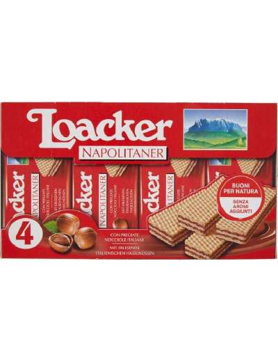 LOACKER WAFER NAPOLITANER 4X45 GR 180