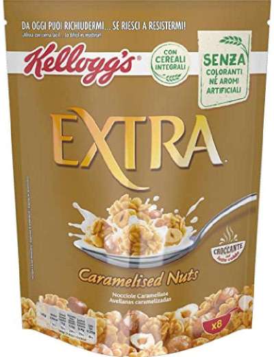 KELLOGG EXTRA NOCCIOLE CARAMELLATE GR 375