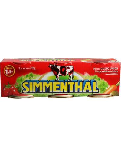 SIMMENTHAL CARNE LESSATA 3X90GR