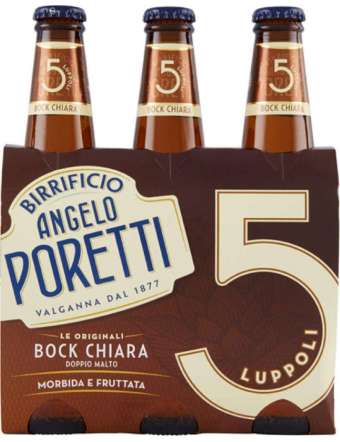 BIRRA PORETTI 5 LUPPOLI 3X33 CL