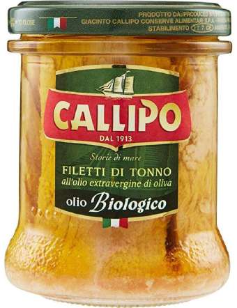 CALLIPO FILETTI TONNO BIO CON EXTRA VERGINE OLIVA GR 170