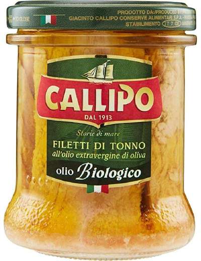 CALLIPO FILETTI TONNO BIO CON EXTRA VERGINE OLIVA GR 170