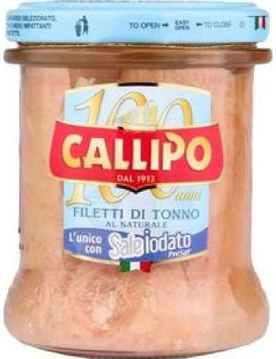 CALLIPO FILETTI NATURALE TONNO GR 170