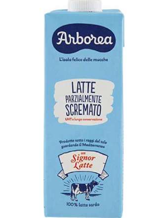 ARBOREA LATTE PARZIALMENTE SCREMATO UHT BRIK LT 1