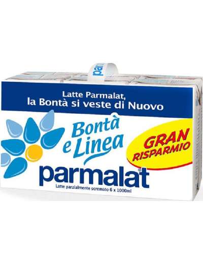 PARMALAT LATTE PARZIALMENTE SCREMATO BRIK LT 1 X 6