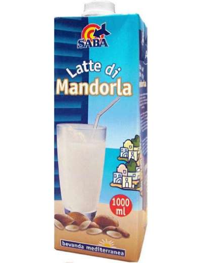 SABA SQUARE LATTE DI MANDORLA BRIK LT 1