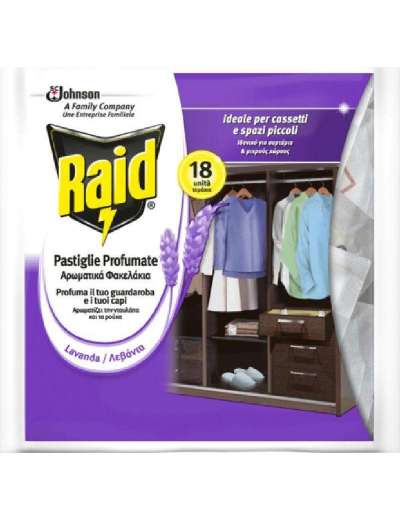 RAID PASTIGLIE PROFUMATE LAVANDA PZ 18