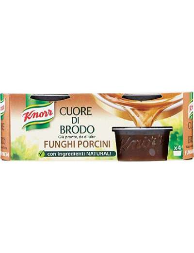 KNORR CUORE BRODO FUNGHI PORCINI X4 PZ 112 GR