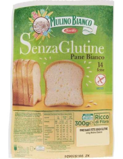 MULINO BIANCO PANE SENZA GLUTINE BIANCO GR 300