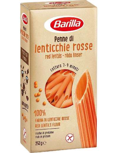 BARILLA PENNE LENTICCHIE ROSSE GR 250