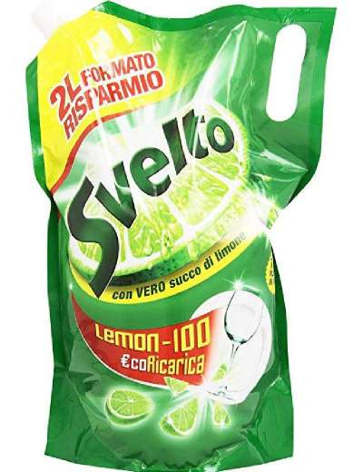 SVELTO SAPONE ECORICARICA LIMONE VERDE LT 2