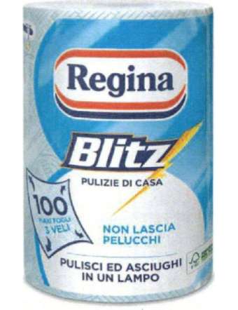 REGINA BLITZ CARTA 3 VELI 100 STRAPPI PZ 1