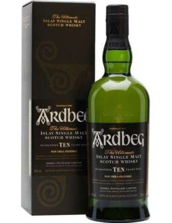 ARDBERG WHISKY 10 Y.O. CL 70