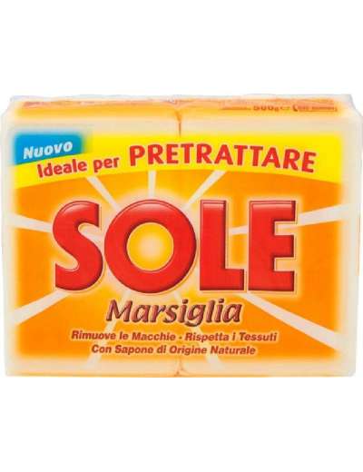 SOLE SAPONE DA BUCATO BIANCO 2X250 GR