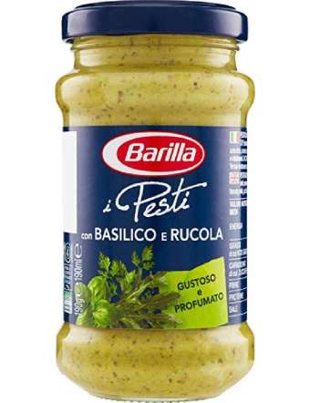 BARILLA PESTO RUCOLA BASILICO VETRO GR 190