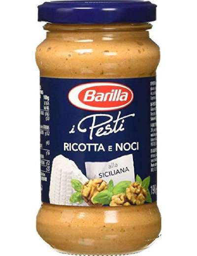 BARILLA PESTO RICOTTA E NOCI SICILIANA VETRO GR 190