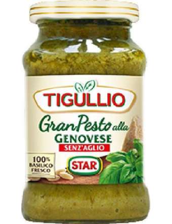 STAR PESTO TIGULLIO SENZA AGLIO GENOVESE VETRO GR 190