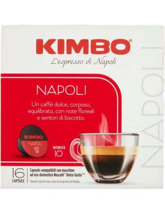 KIMBO CAPSULE NESCAFE DOLCE GUSTO ESPRESSO NAPOLI PZ 16