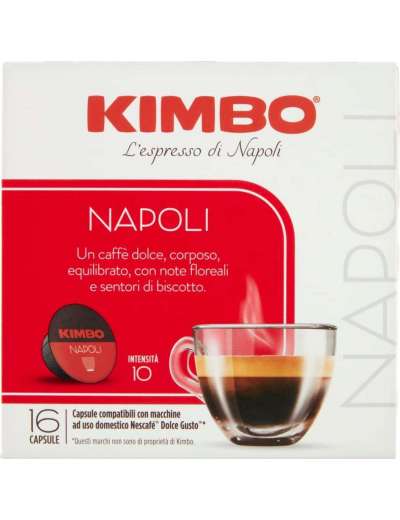 KIMBO CAPSULE NESCAFE DOLCE GUSTO ESPRESSO NAPOLI PZ 16