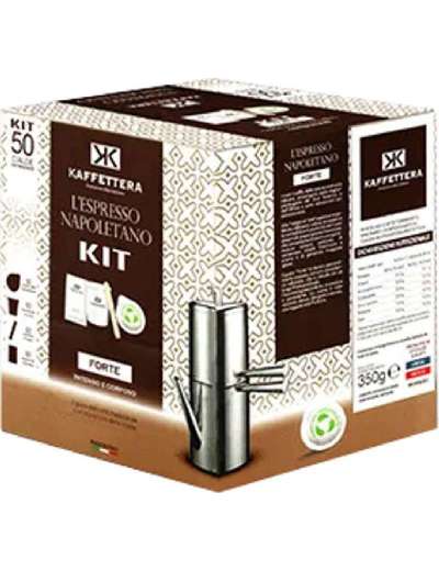 KAFFETTERA KIT CIALDA FORTE ESPRESSO NAPOLETANO PZ 50