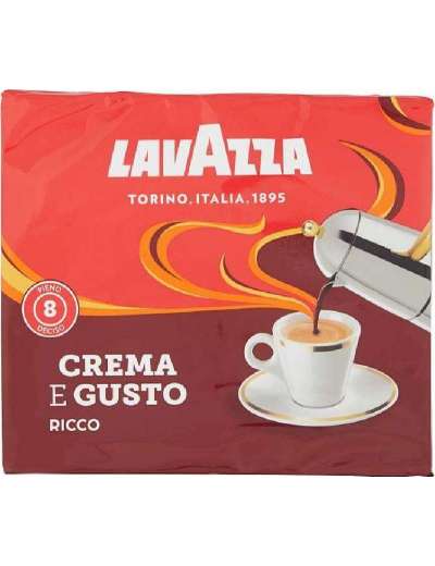 LAVAZZA CREMA E GUSTO RICCO CAFFE' 2X250 GR