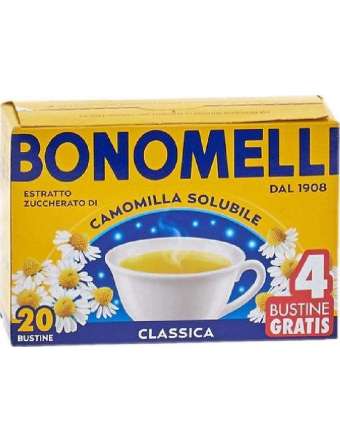 BONOMELLI CAMOMILLA SOLUBILE 20 FILTRI GR 100